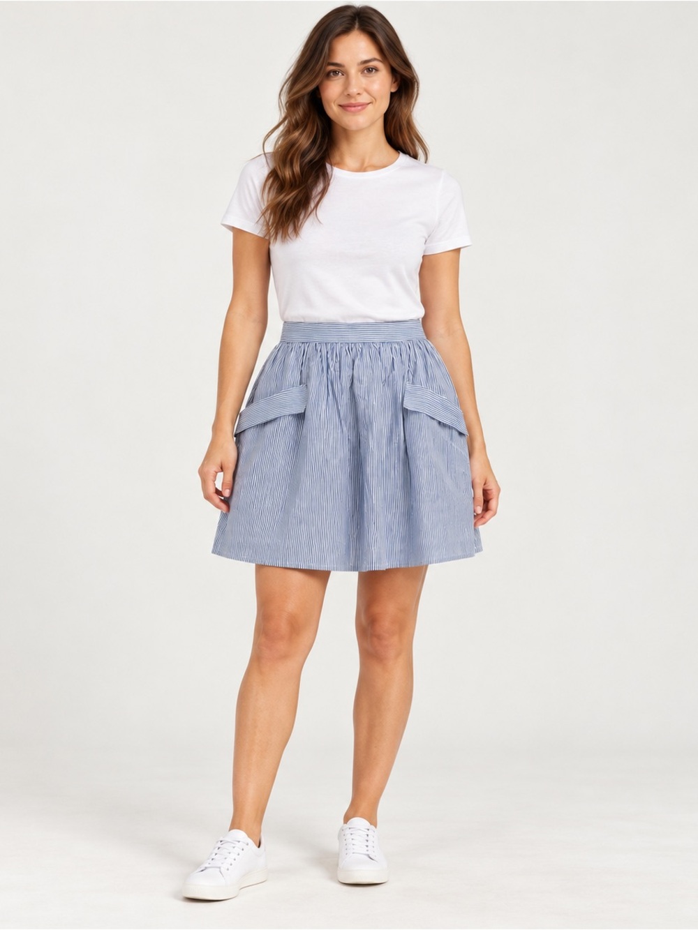 NWT Gap Striped Pocket Mini Skirt Sz 4